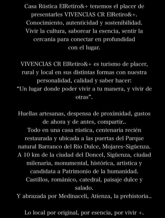 El Retiro & Gastro Vivencias Siguenza Exterior foto